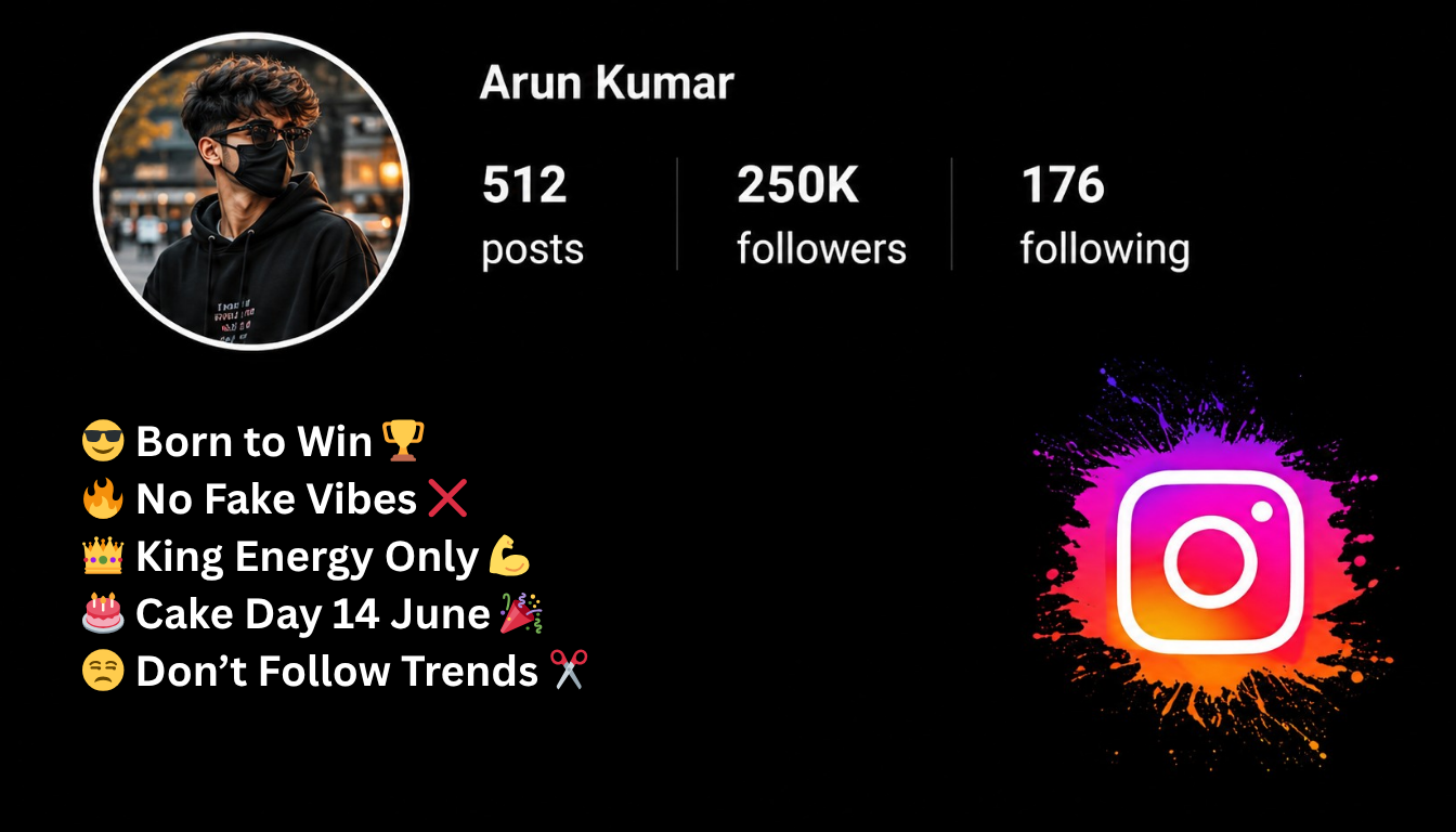 150+ Stylish Instagram Bio for Boys with Attitude