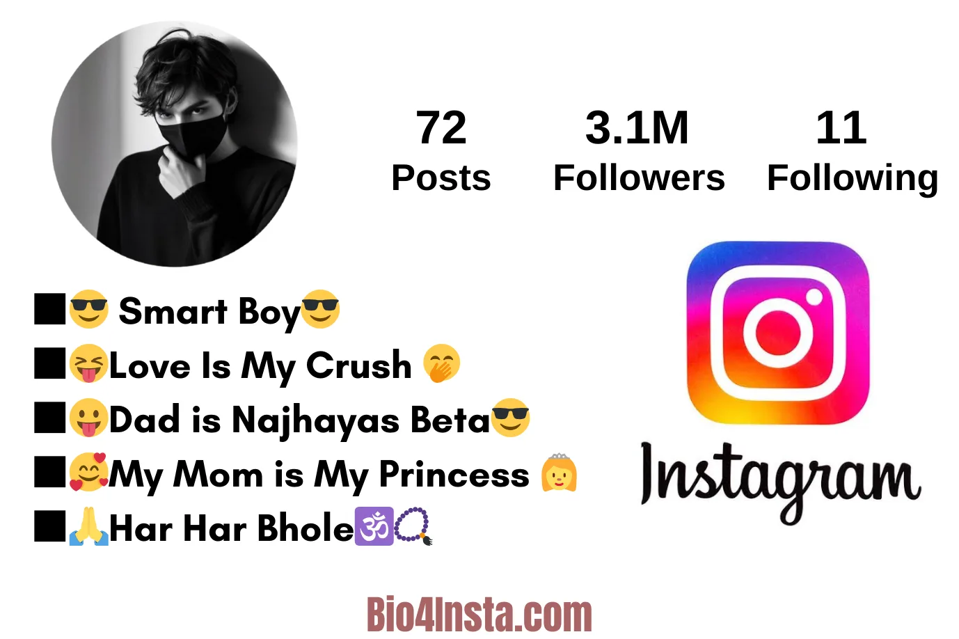 bio for instagram