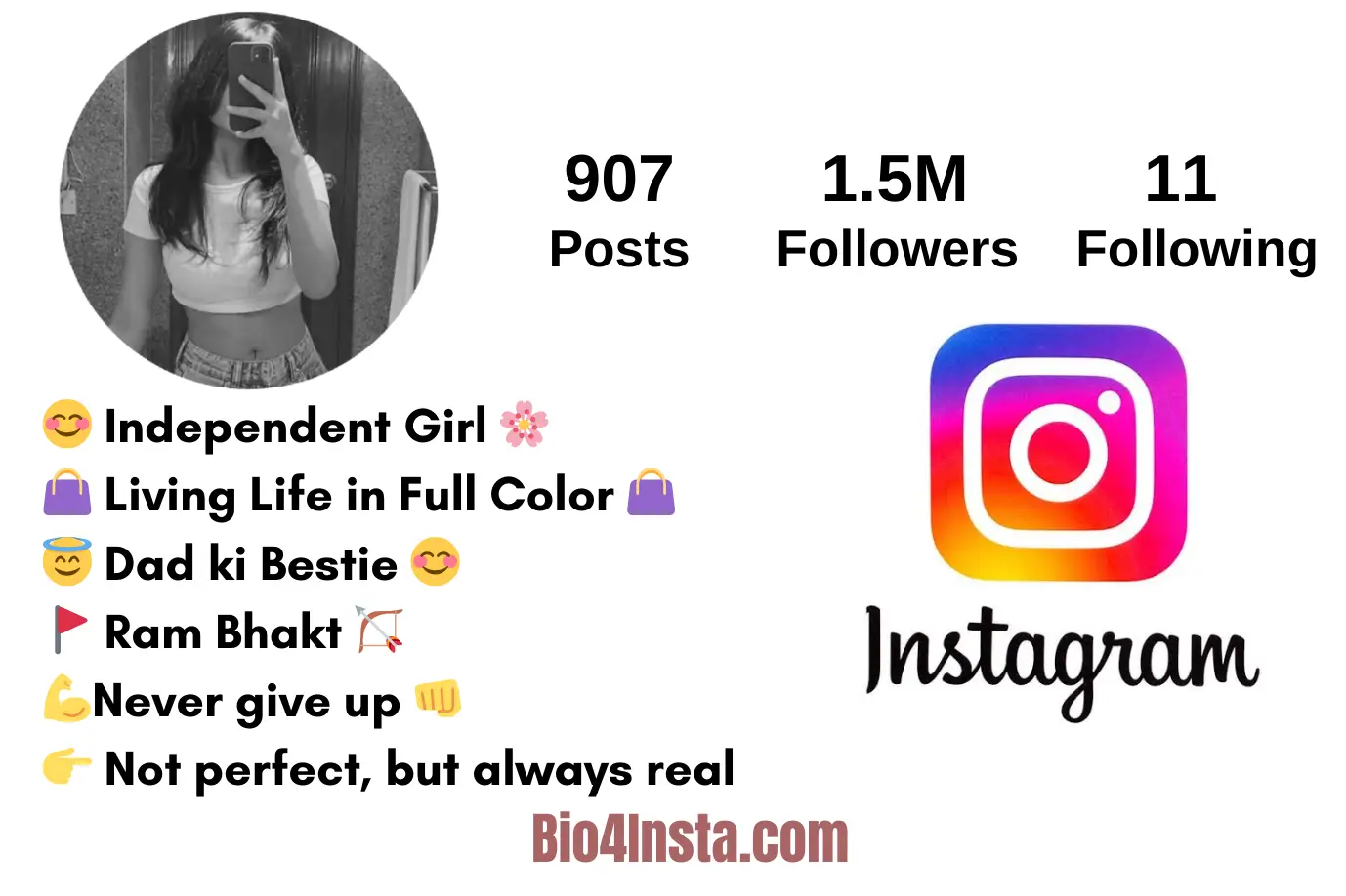 Instagram bio for girls