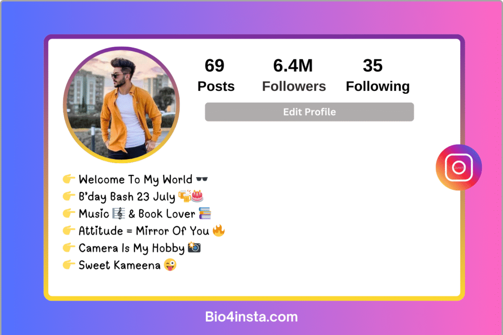 Stylish Bio for Instagram