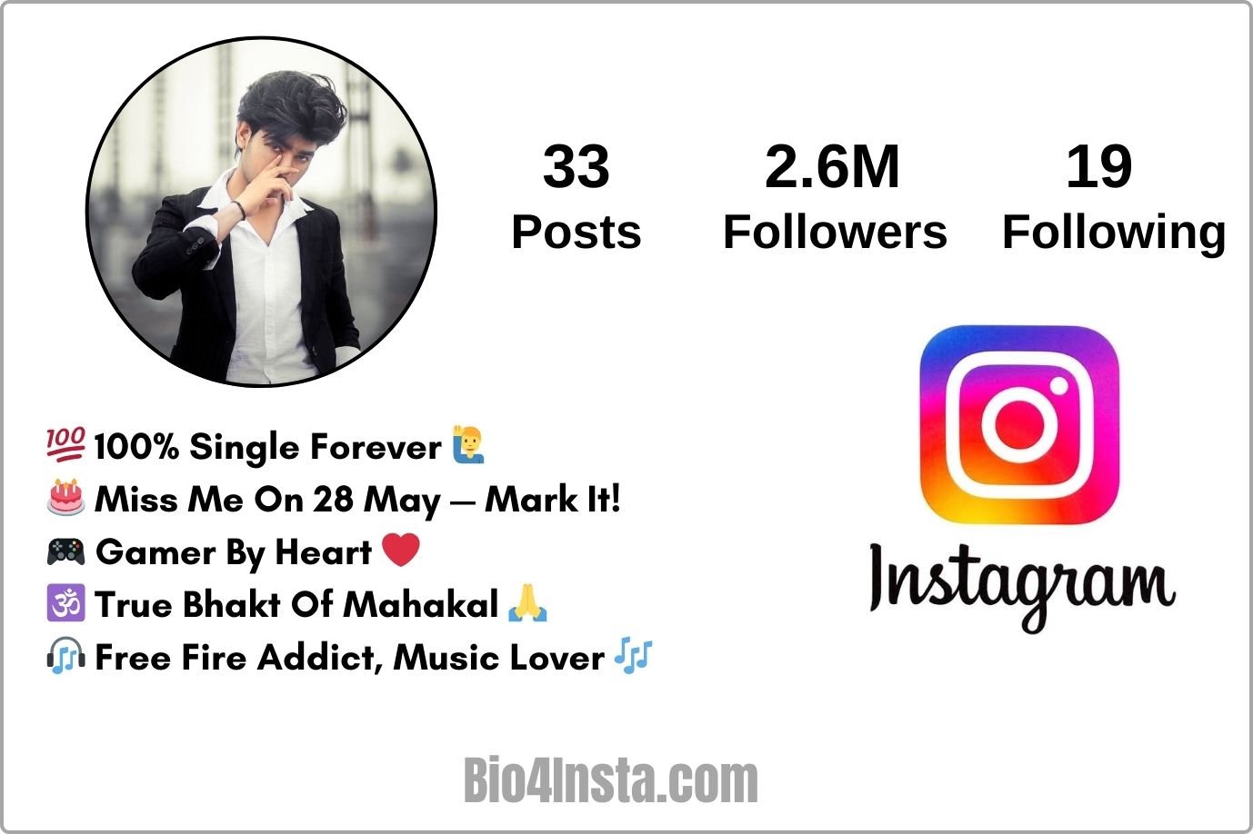 Instagram Bio for Boys with Killer Attitude
