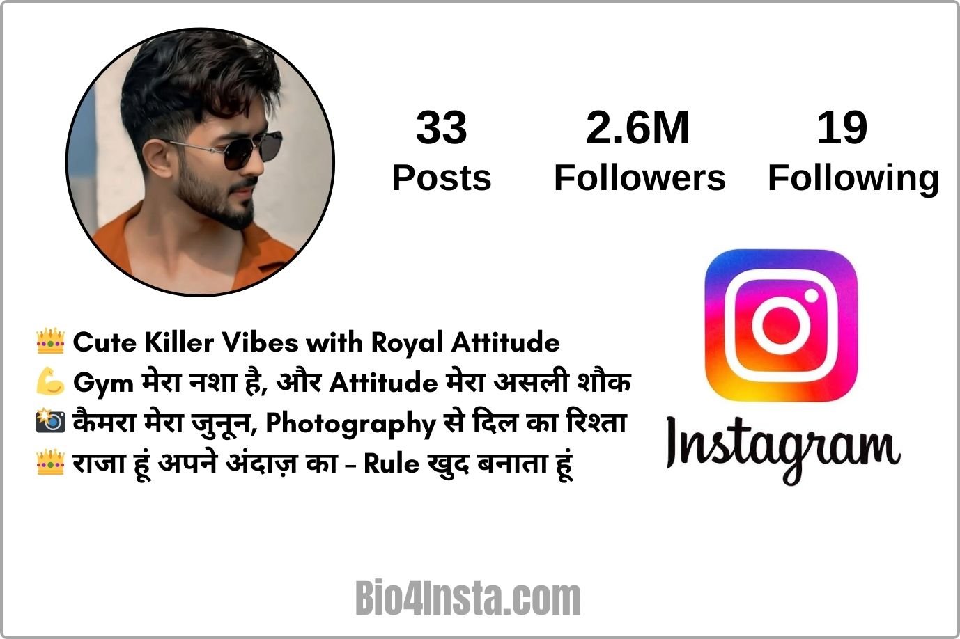 Royal Style Instagram Bios for Indian Boys