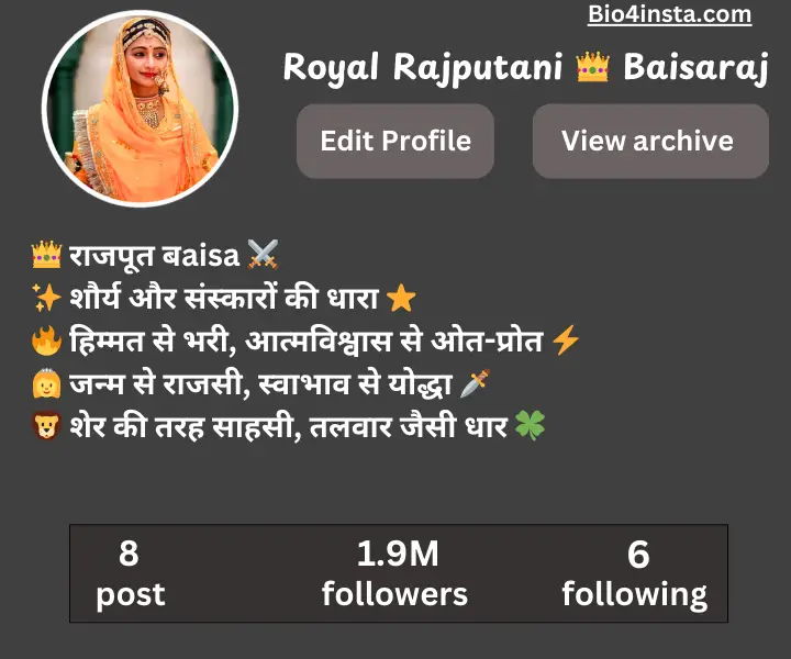 Baisa bio for Instagram in Hindi