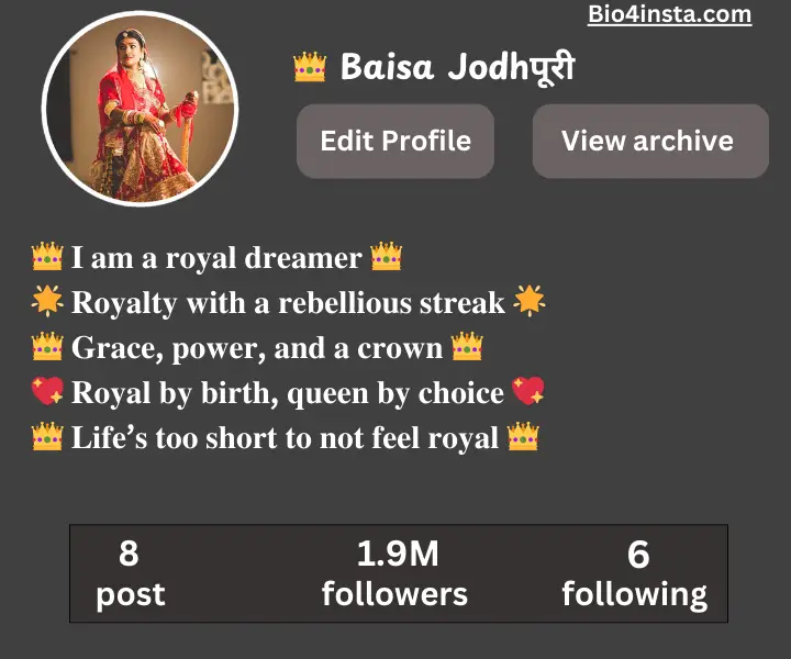 Baisa bio for Instagram in Hindi
