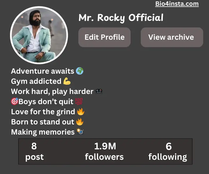 Best Insta BIo For Boy