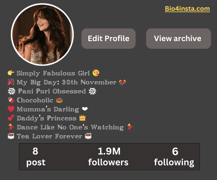 Classy Bio For Instagram For Girl