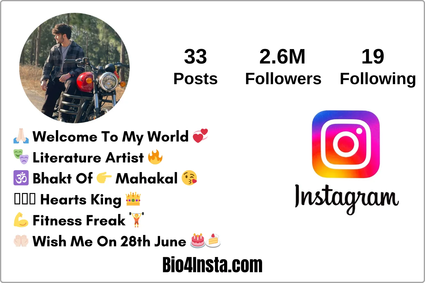 instagram bio style boy