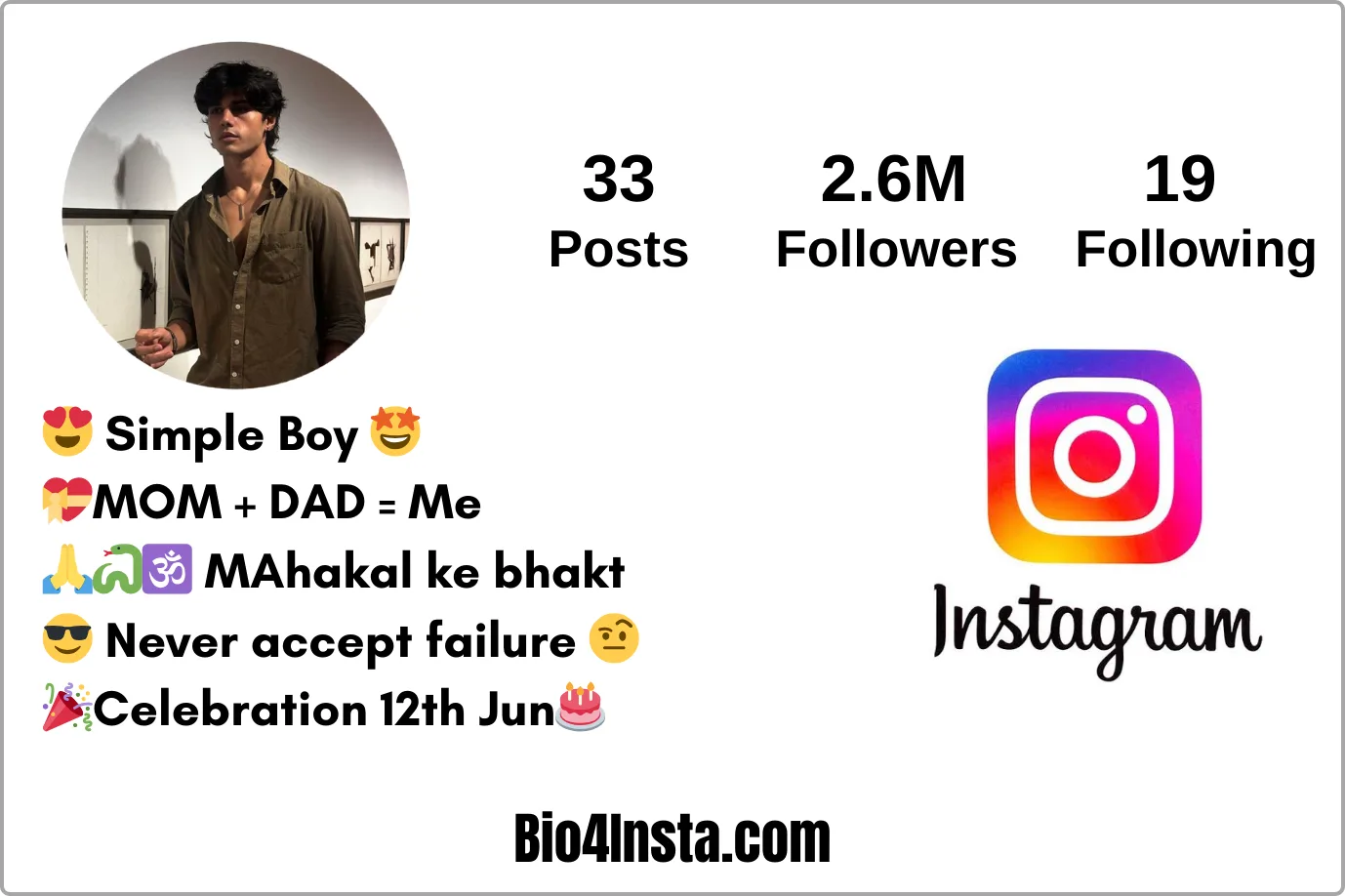 bio for instagram