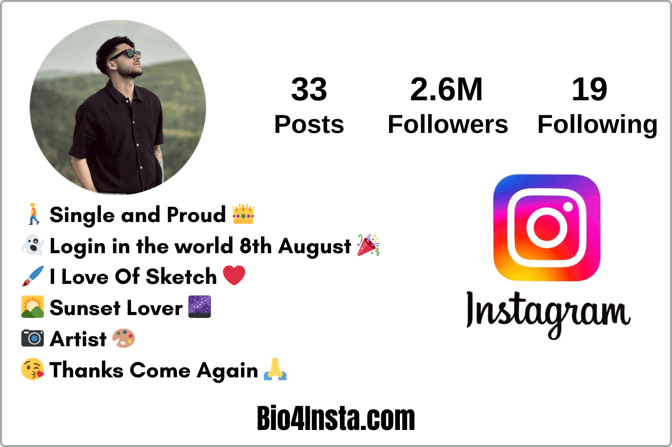 instagram bio style boy