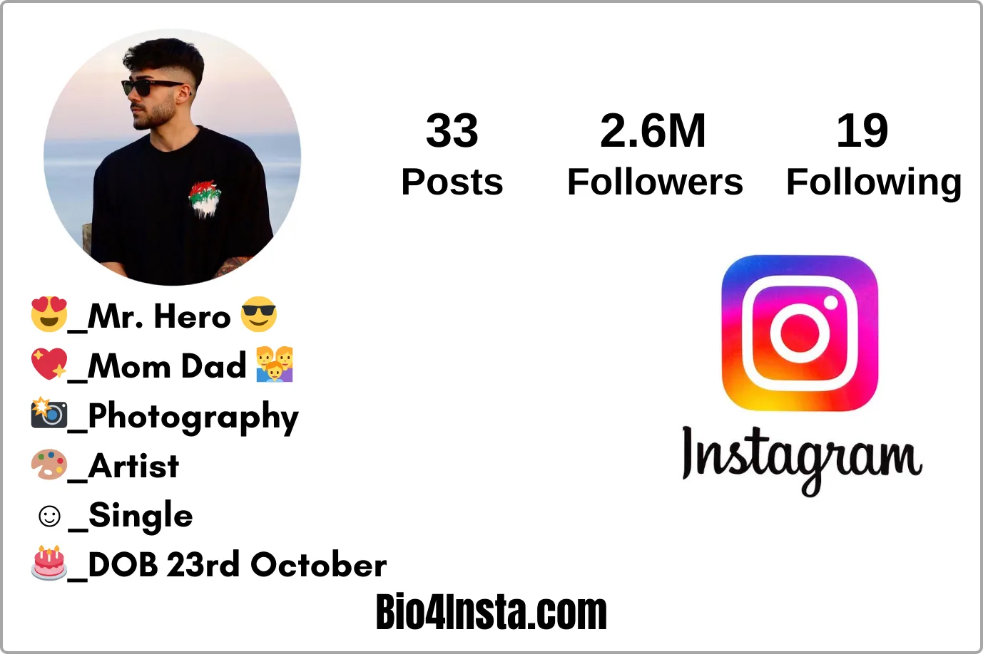 instagram bio style boy