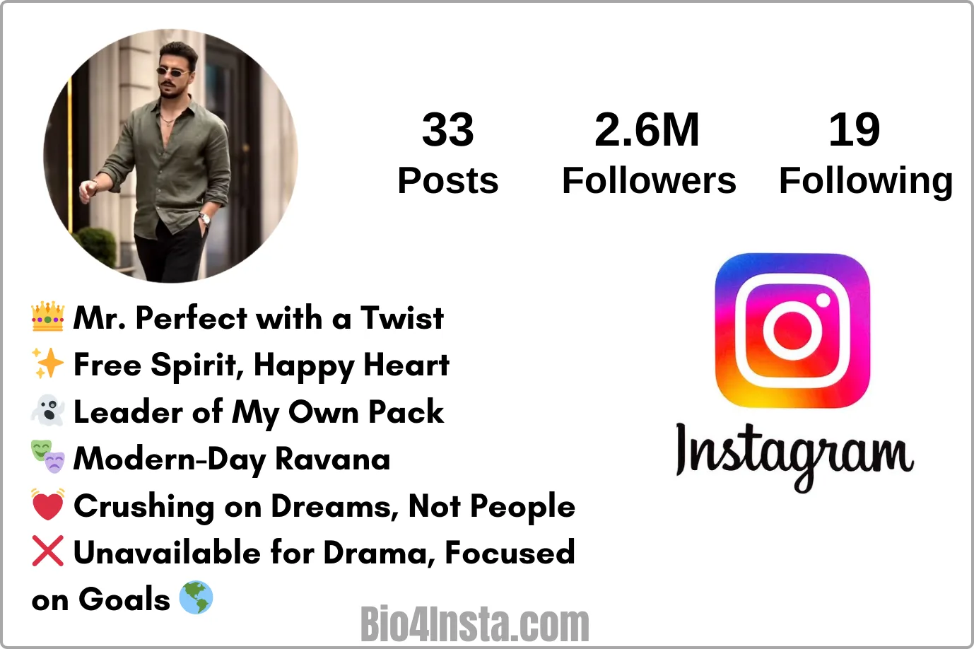 bio for instagram