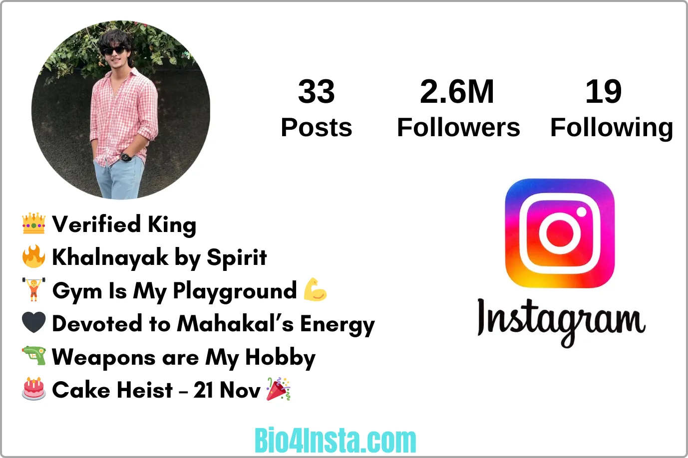 bio for instagram