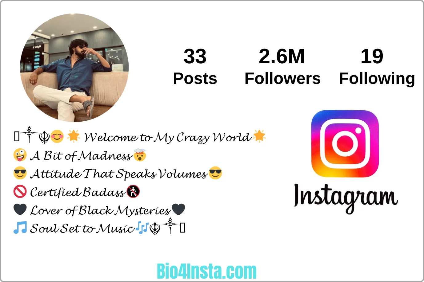 bio for instagram