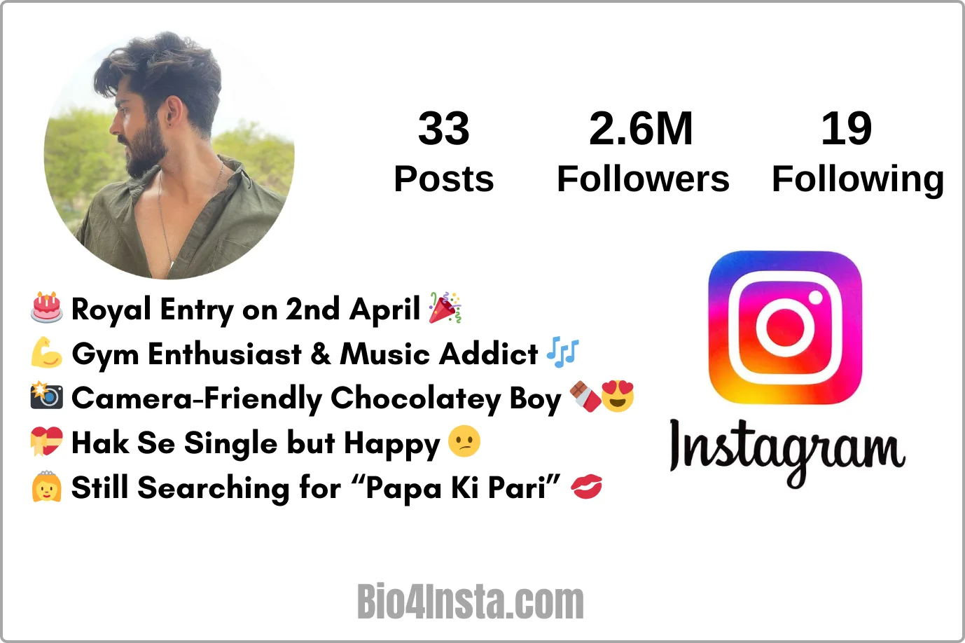 bio for instagram