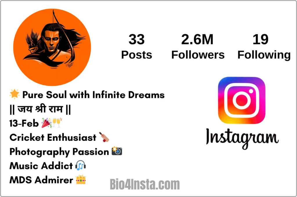 instagram bio hindu jai shree ram
