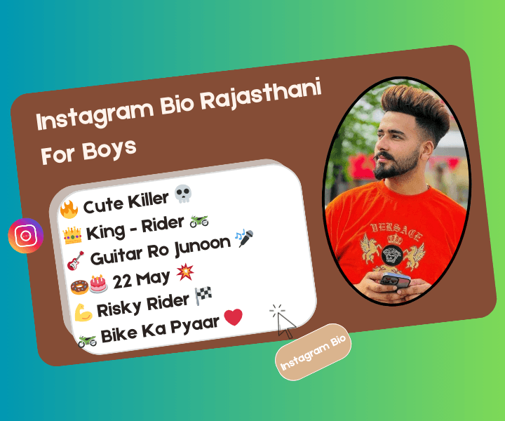 Instagram bio rajasthani