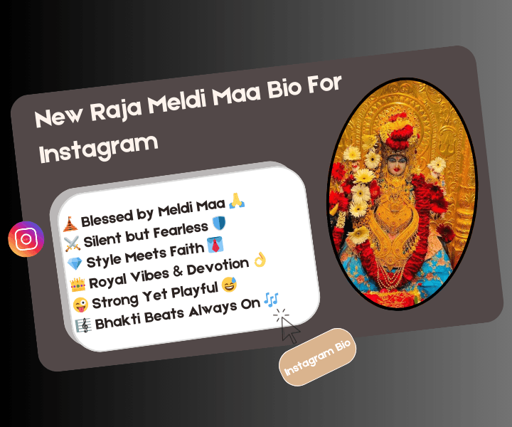 instagram bio raja meldi