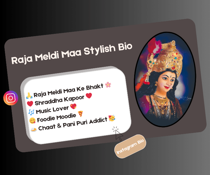 instagram bio raja meldi