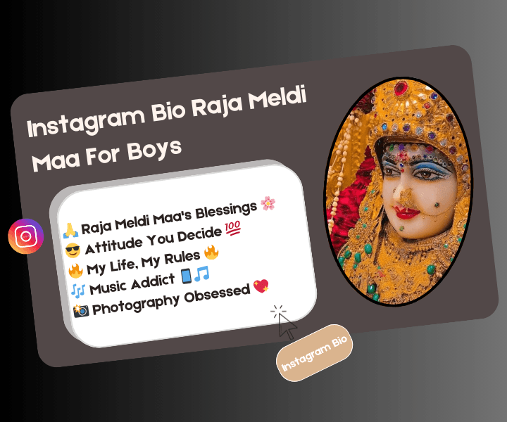 instagram bio raja meldi
