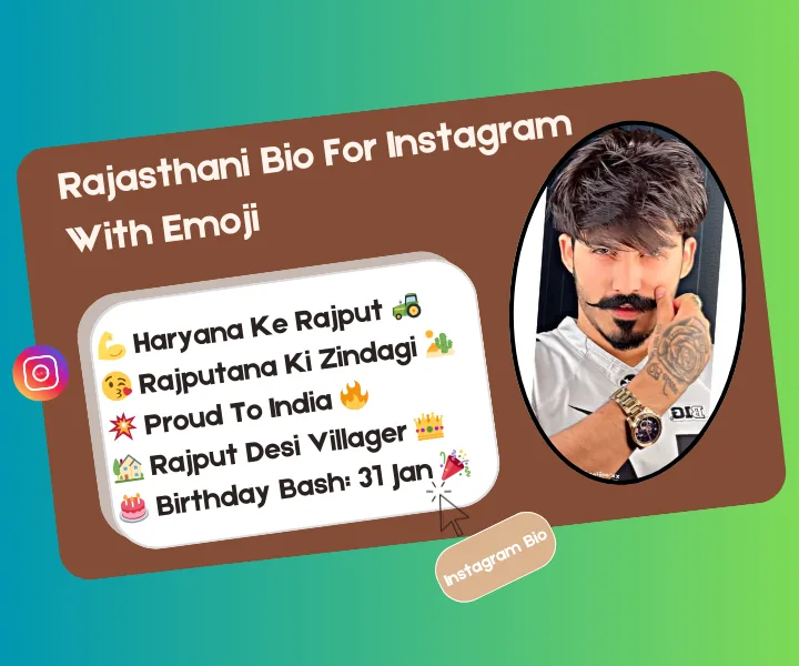 Instagram bio rajasthani