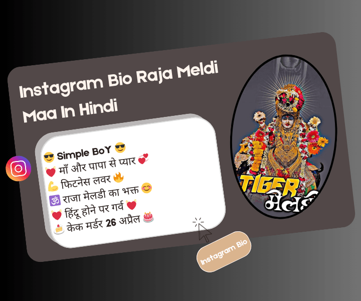 instagram bio raja meldi