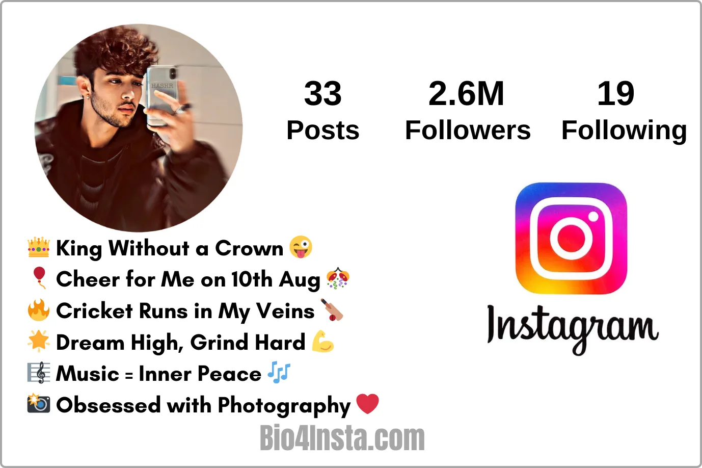 instagram bio style boy