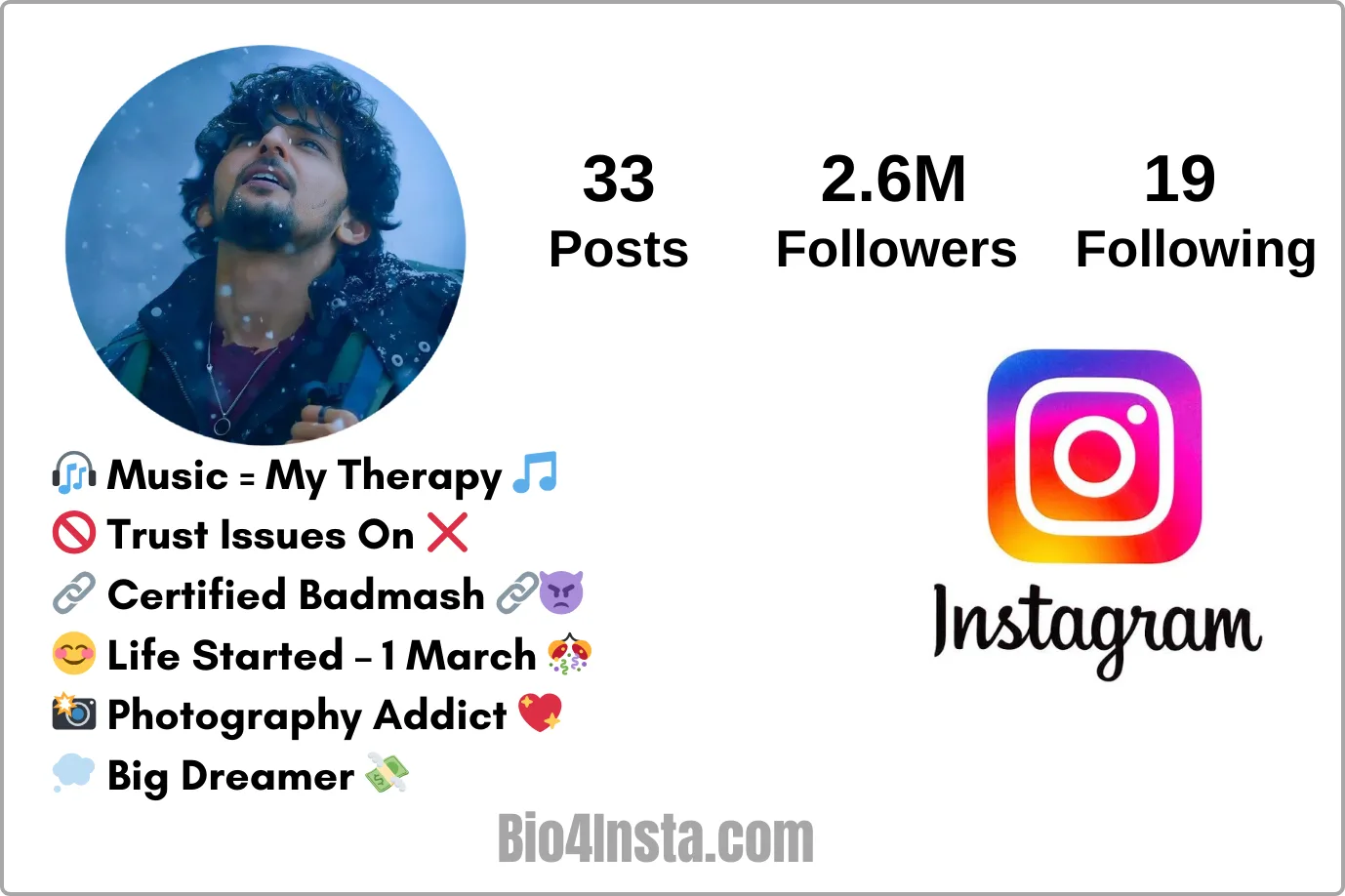 instagram bio style boy