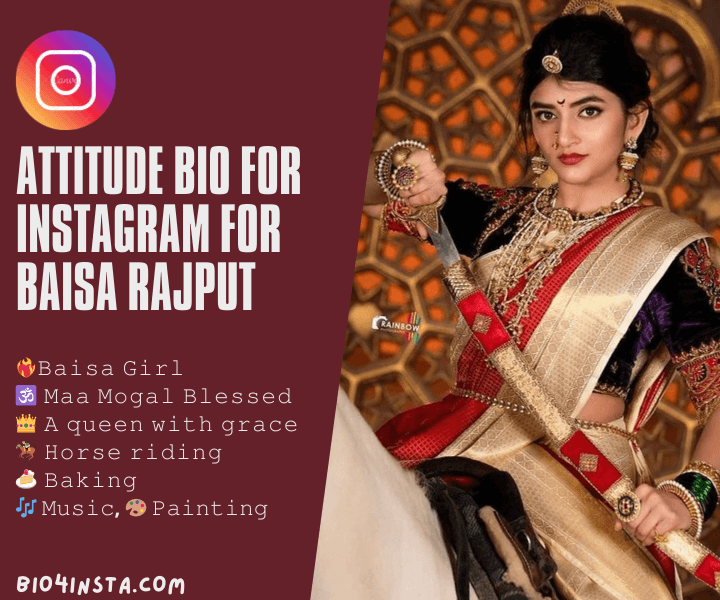 Attitude Bio for Instagram for Rajput Girl