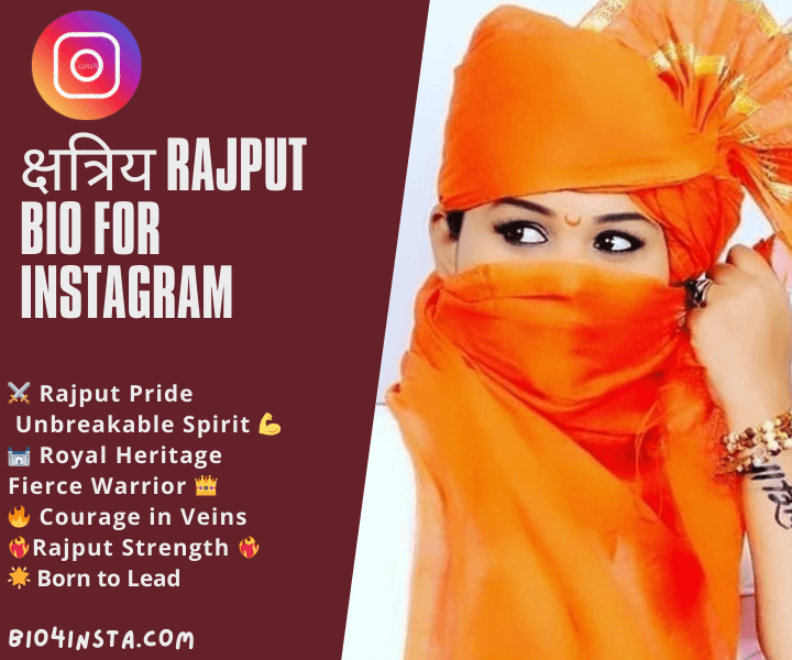 क्षत्रिय Rajput Bio for Instagram